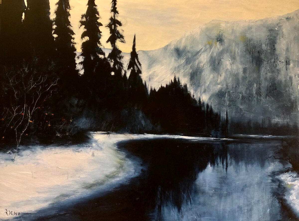 L'apertura del Passo. Olio su pioppo, 90x60. (230€)