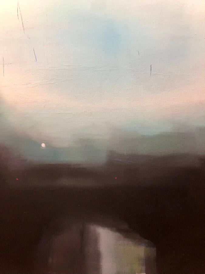 Ricordo graffiato, olio su pannello telato, 40x50. (210€)