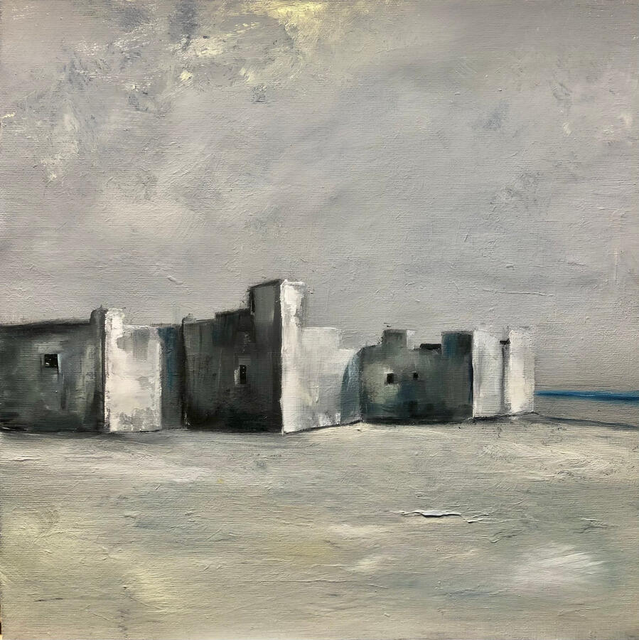 Sogno di ieri. Olio su cartone telato, 30x30.(150€)