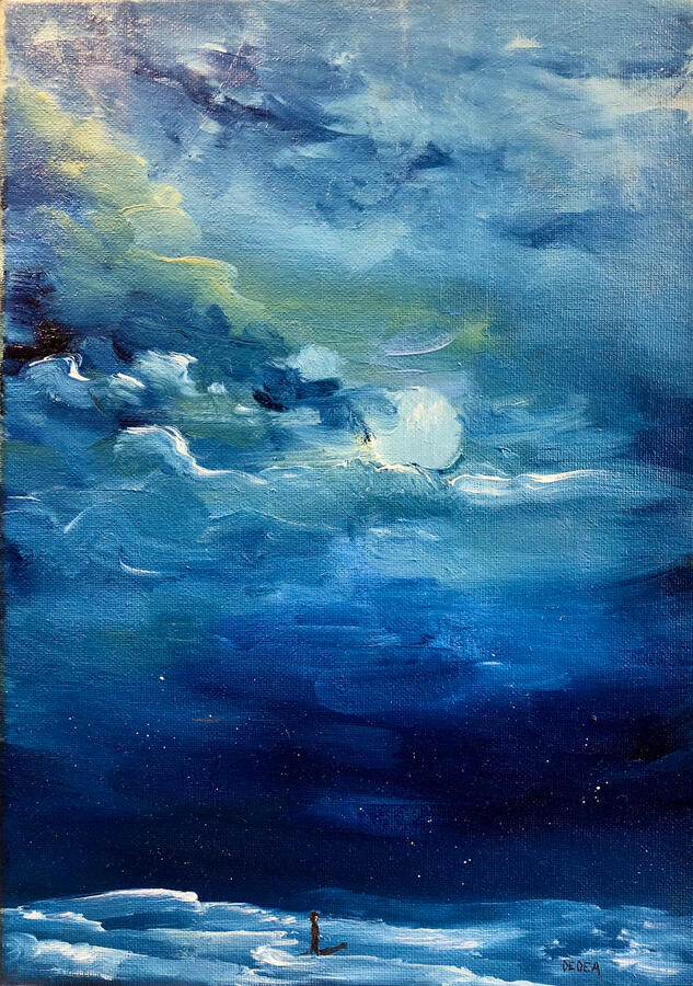 Senza titolo. Olio su tela, 25x35 cm.(150€)