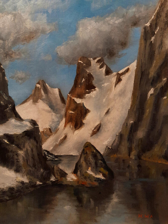 Iperborea, oilo su cartone telato, 25x35. (230 €)