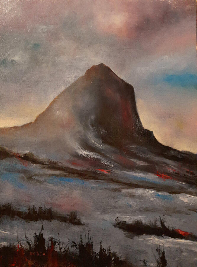 Il mito del sangue, olio pannello telato, 30x40. (200€)