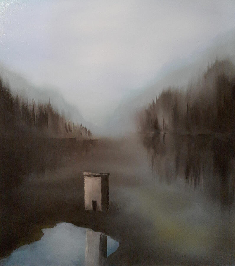 Forma serale. Olio su masonite, 33,5x39,5. (150€)