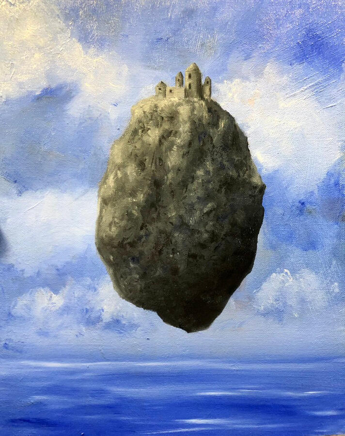 Cittadella. Olio su pannello telato 20x25 (150€)