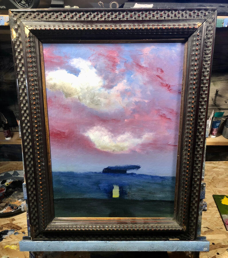 Presagi. Olio su cartone telato, 30x40 (230€)